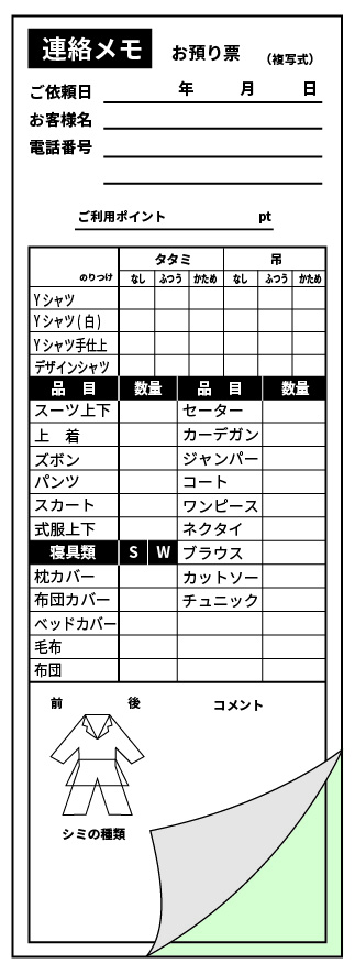 連絡メモ
